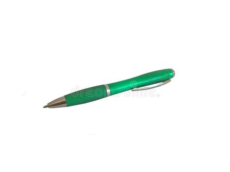 Ballpoint Pen On A White Background Stock Image Image Of Detail Gray
