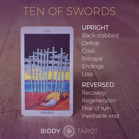 List 94 Images Ten Of Swords Gryphon Tarot Card Meaning Completed