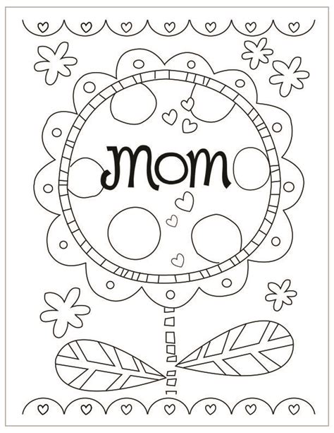 Free Printable Mothers Day Coloring Pages Mothers Day Coloring Pages
