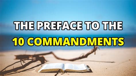 The Preface To The 10 Commandments Exodus 201 2 Bible Study Youtube
