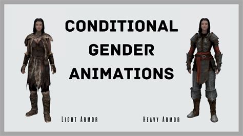 Conditional Gender Animations DAR モーション Skyrim Special Edition Mod データベース MOD紹介まとめサイト
