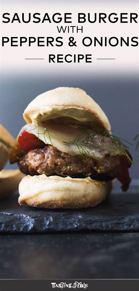 They are a tasty combination of beef and a number of ingredients, including veggies, cheeses, cream, pasta and noodles. Sausage Burger with Peppers and Onions | Recipe | Sausage ...