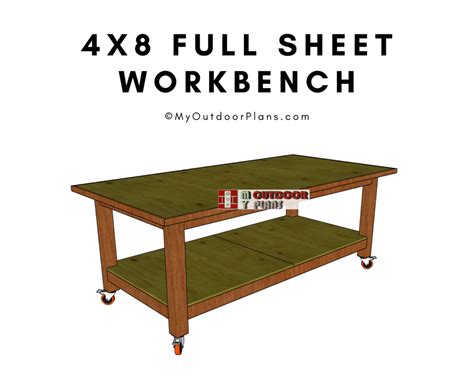 4x8 Full Sheet Workbench Plans