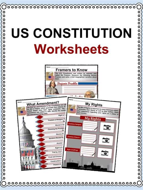 US Constitution Facts & Worksheets | Teaching Resources