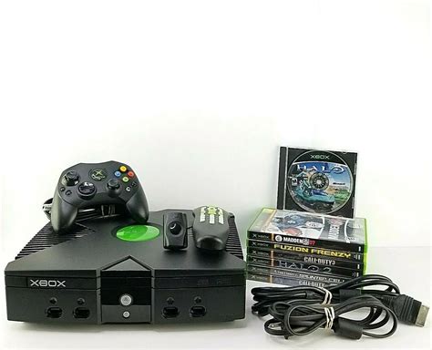 Microsoft Xbox Original System Black Console Bundle Blogknakjp