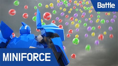 Miniforce Battle Scene 12 Miniforce Vs Candy Mechamon Youtube