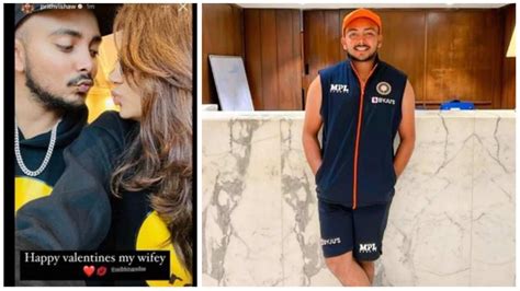 prithvi shaw breaks silence after wifey post on valentine s day goes viral crickit