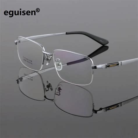 new pure titanium eyeglasses frames men business male spectacle frame ultra light big face