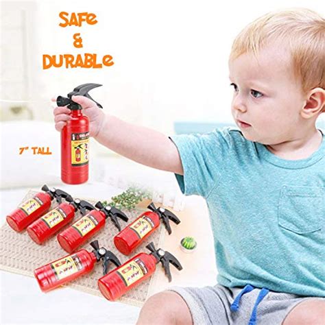 7 Inch Fire Extinguisher Squirt Toys 12 Pack Firefighter Water Guns With Realistic Design