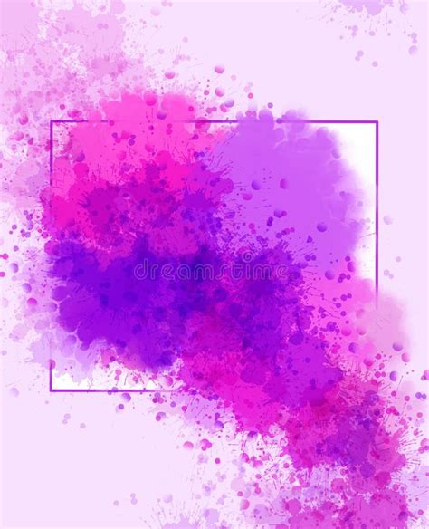 Purple Rose Water Paint Stock Illustrations 1356 Purple Rose Water