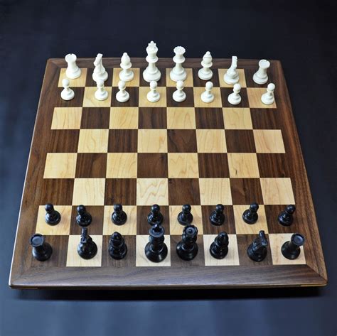 Sweet Hill Wood Chess Boards Walnut And Maple Chessboard With Walnut