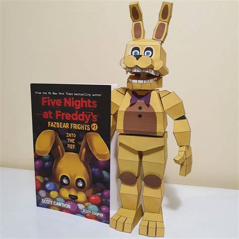 Hes Real Now Itp Spring Bonnie Papercraft Rfivenightsatfreddys