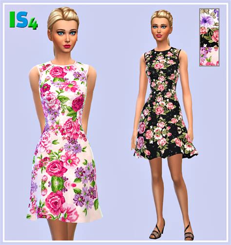 My Sims 4 Blog Floral Dresses By Irida Sims
