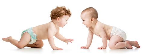 Two Crawling Babies Stock Photo Free Download