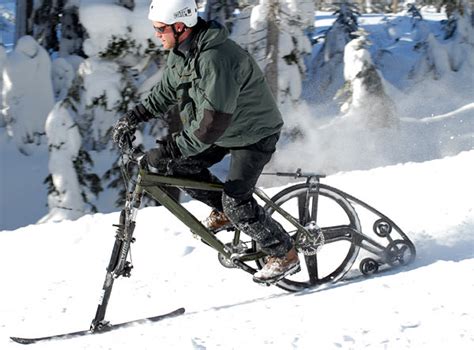The Amazing Mountain Bike That Can Ride Down Snowy Slopes Daily Mail