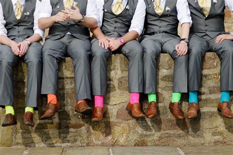 Grooms Socks From Silly To Stylish Groom Groomsmen Rainbow