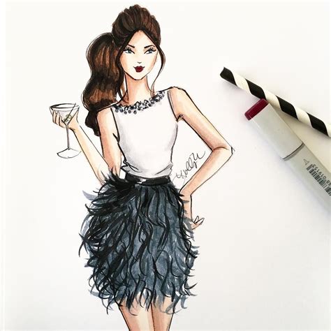 © Holly Nichols On Instagram Shaken Not Stirred Hnillustrationetsy