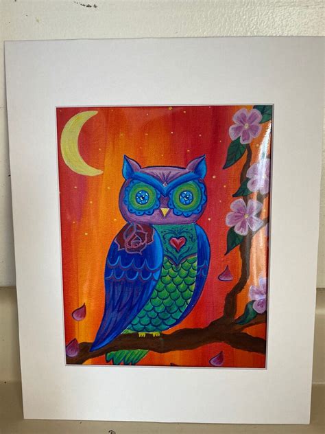 Mexican Folk Art Owl Etsy