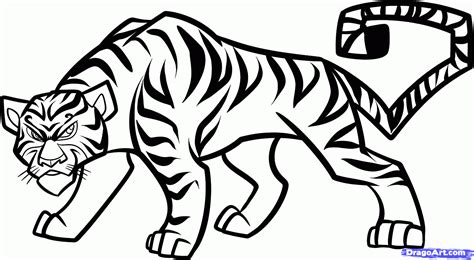 765x744 baby tiger coloring pages mammals cartoon tiger tigers coloring. How to Draw a Cool Tiger, Tiger In Jungle, Step by Step ...