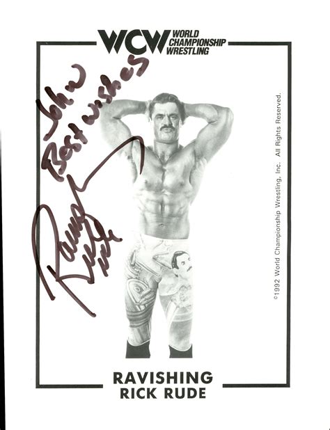 Ravishing Rick Rude Signed 8x10 Photo Signed By Superstars
