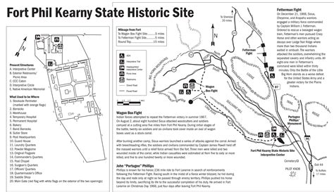 Fort Phil Kearny State Historic Site Map Wyoming Vacation Historical