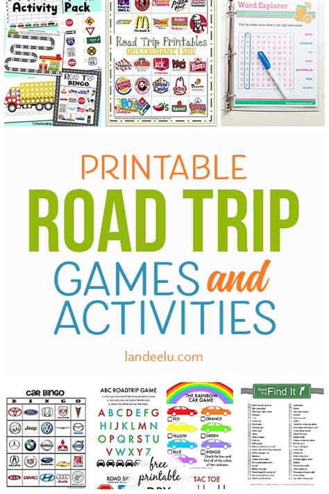 Printable Car Games For Kids A Must For Your Next Road