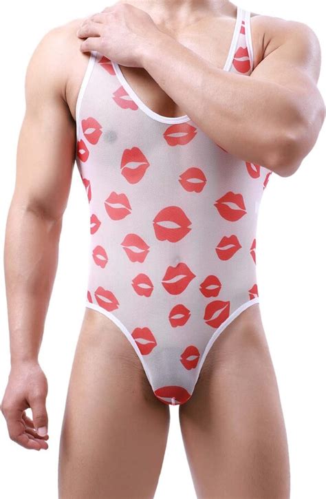 MILAX Sexy Men S Jockstrap Bodysuit Borat Mankini Thong Crothess Briefs Underwear Wrestling