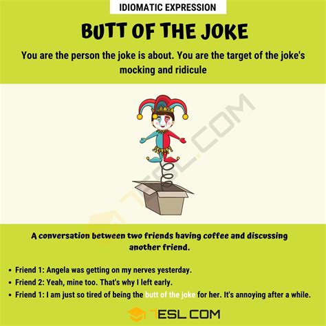 Butt Of The Joke The Meaning Of Butt Of The Joke With Helpful