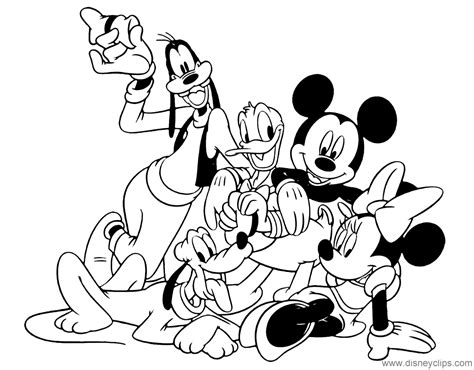 Mickey Mouse Friends Coloring Pages