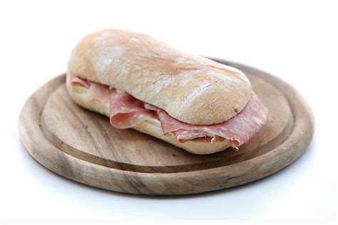 Panino Il Golfetta Francesino Bread With Salami Catering Fiera