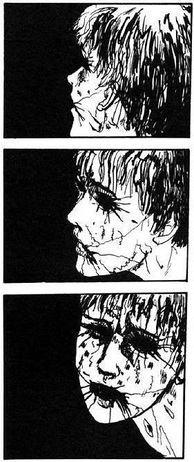 Junji Ito Horror Manga Creepy Faces Quirky Art Japanese Horror