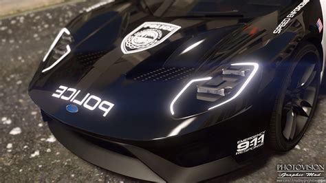 2017 Ford Gt Hot Pursuit Police Add On Replace Template Gta5