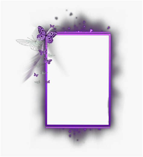 Transparent Purple Butterfly Border Clipart Butterfly Border Line