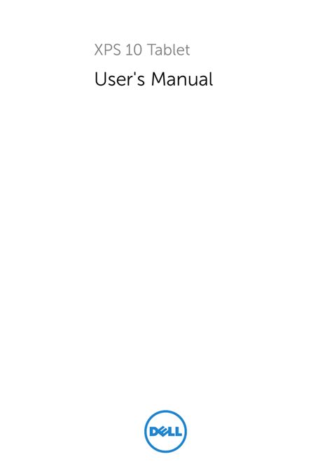 Dell Xps 10 Owner Manual Manualzz
