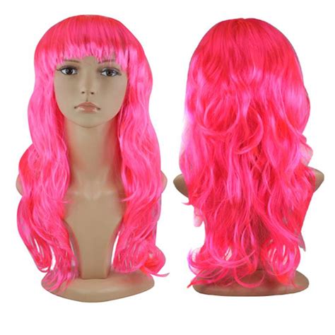 Womens Ladies Long Wavy Curly Fancy Dress Cosplay Wigs Pop Party Costume Ebay
