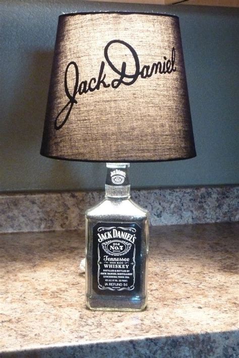 Jack Daniels Lamp With Custom Hand Painted Signature Logo Lampe Jack