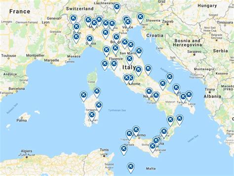 Italian Airports Map