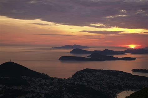 The Dalmatian Coast Of Croatia Dubrovnik Sunset Travel