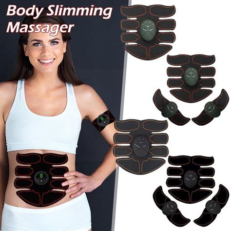 Unisex Ems Abdominal Muscle Stimulator Buttock Hip Slimming Equiment Arm Massager Usb Tool