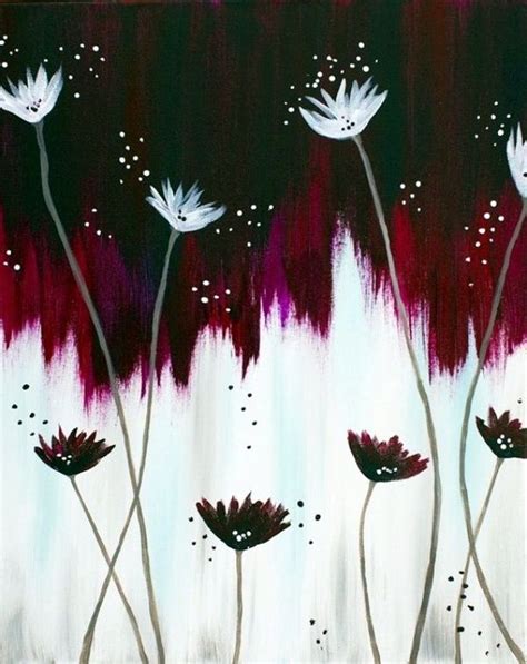 Acrílico Simple Pintura Ideas00021 Acrylic Painting Flowers Easy