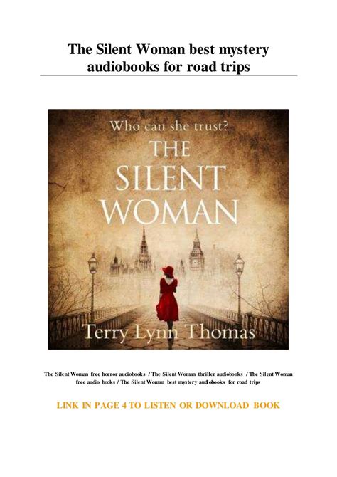 The Silent Woman Best Mystery Audiobooks For Road Trips