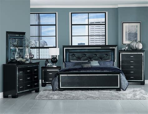 Elegant Allura King Bed Frame In Black Bestbuy Furniture
