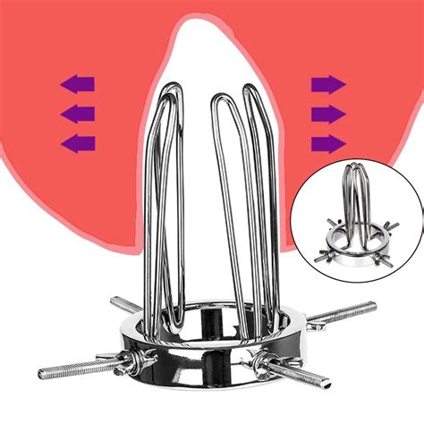 bdsm extreme anal fisting expansion unisex anal sex product metal vaginal speculum mirror clean