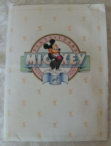 Mickey Mouse 60th Birthday Party Disneyworld 1988 Press Kit Super