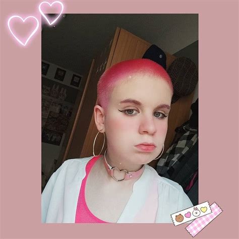 shaved pink aesthetics pink hoop earrings fashion