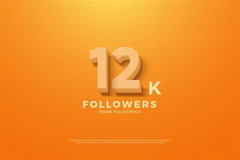 Premium Vector 12k Followers With Animated Numbers