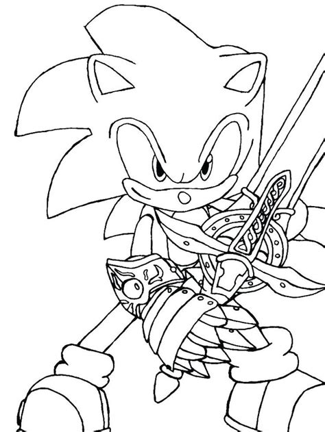 Sonic Color Pages Dark Sonic Coloring Pages Drawings Illustration