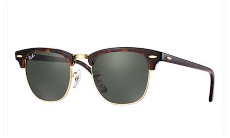 Ray Ban Clubmaster Classic Rb3016 51mm Sunglasses With G 15 Green Lens