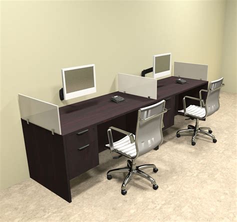 Two Person Divider Modern Office Workstation Desk Set Ot Sul Sp23