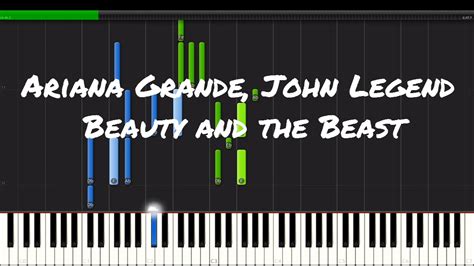 Beauty and the beast (tradução) (feat. Ariana Grande, John Legend - Beauty and the Beast Piano ...